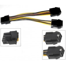 Переходник питания для VGA, c 2*6pin на 8pin