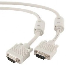 Кабель VGA Premium Cablexpert CC-PPVGA-6, 15M/15M, 1.8м, двойной экран, феррит.кольца, пакет