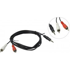 Аудиокабель Cablexpert CCA-458 (джек3.5 / 2xRCA) 1.5м