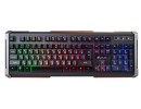 Клавиатура OKLICK 717G BLACK DEATH черный/серый USB Multimedia for gamer LED