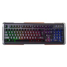 Клавиатура OKLICK 717G BLACK DEATH черный/серый USB Multimedia for gamer LED