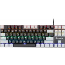 Клавиатура Оклик K600X механическая черный/серый USB Multimedia for gamer LED каб.:1.8м