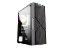 Корпус ATX Без БП Powercase Mistral T4B, Tempered Glass, 4x 120mm 5-color fan, чёрный, ATX  (CMITB-L4)