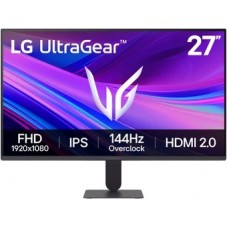 27" LG 27G411A-B (игровой, 16:9, 1920x1080, IPS, 144 Гц, AMD FreeSync/NVIDIA G-Sync, HDR10, HDMI+DP, 3.5 jack, VESA100)