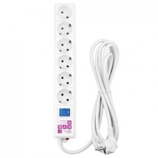 Фильтр-удлинитель PowerCube SPG6-16-1,9М 1,9м 6 розеток, белый 16А/3,5кВт