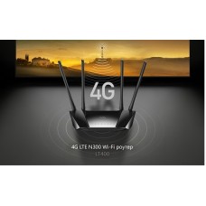 4G LTE Wi-Fi роутер Cudy LT400 (4G LTE Cat.4 Sim-card, N300, Wi-Fi 4, 3LAN, 1WAN, 2xMIMO DL)